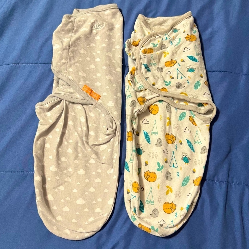 Swaddle Me Baby swaddles size Sm/Med Set of 2
